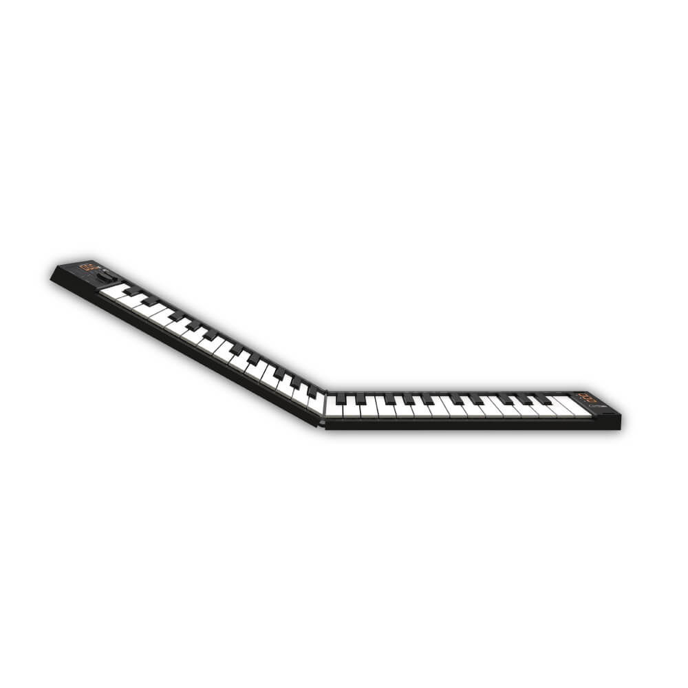 Piano pliable portable Blackstar de 88 touches avec batterie rechargeable  intégrée et MIDI via USB. Clavier de piano 128 sons, 1,6 kg, 33 cm, BA203010