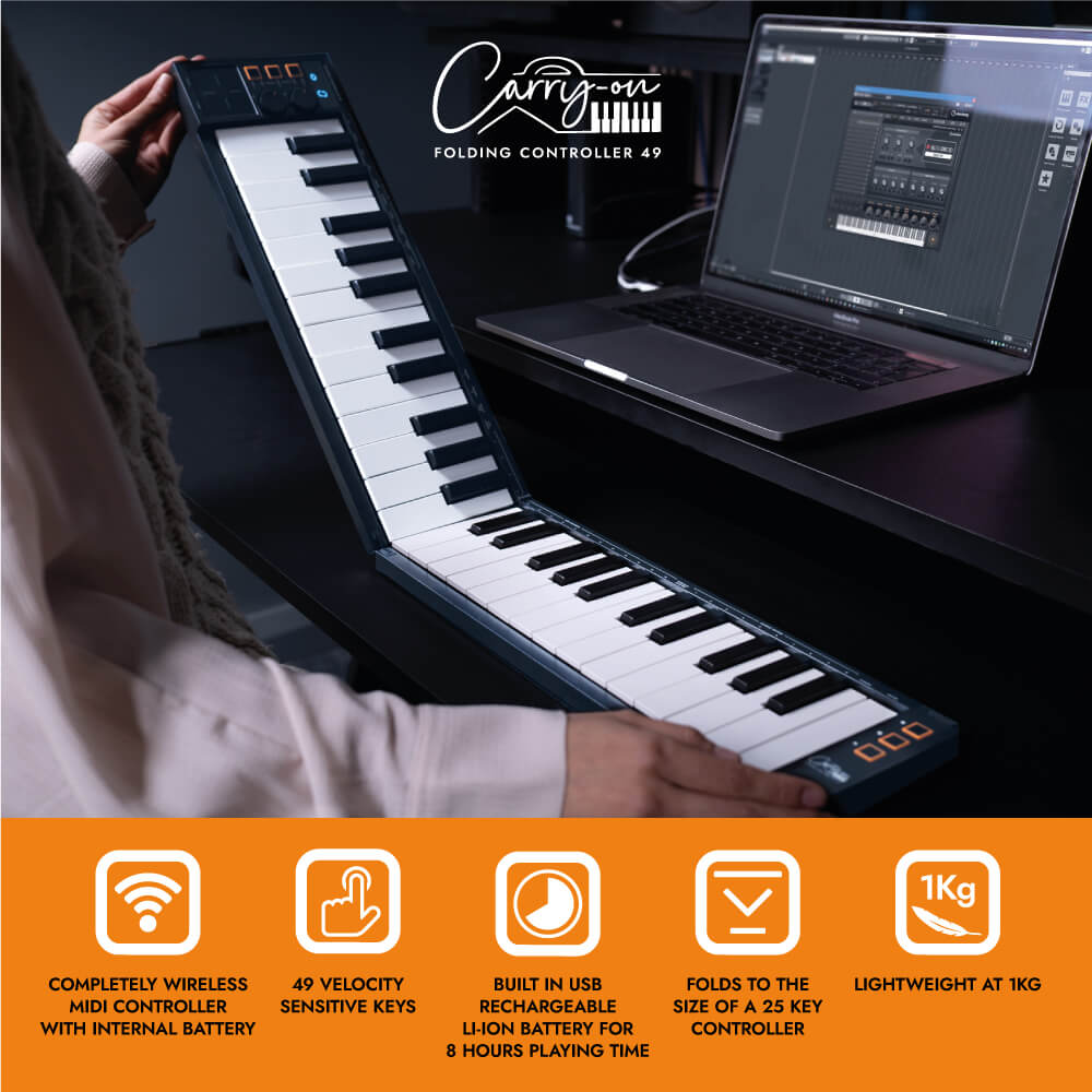 CARRY ON MIDI CONTROLLER 49 : Contrôleur Midi Blackstar